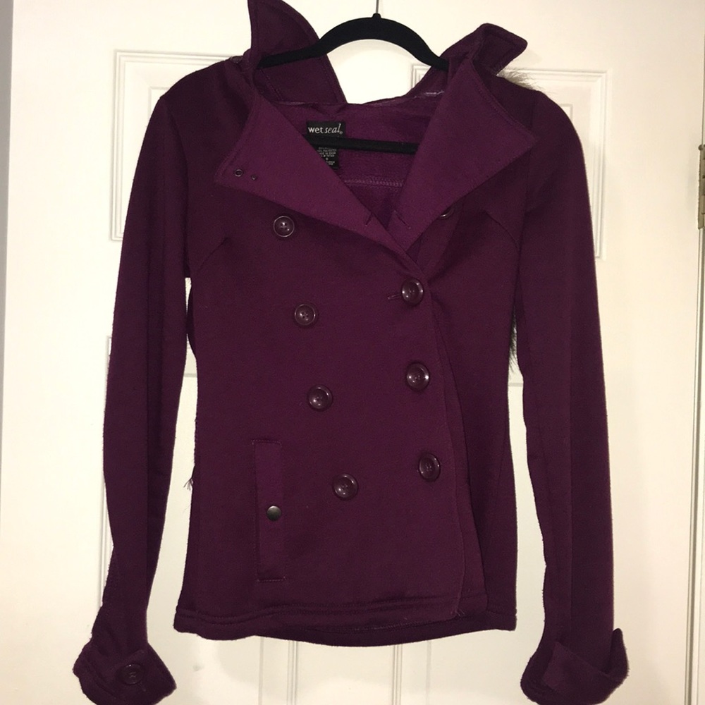 Purple peacoat